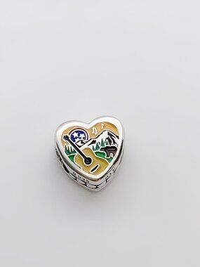Pandora Tennessee Country Charm Heart Bead